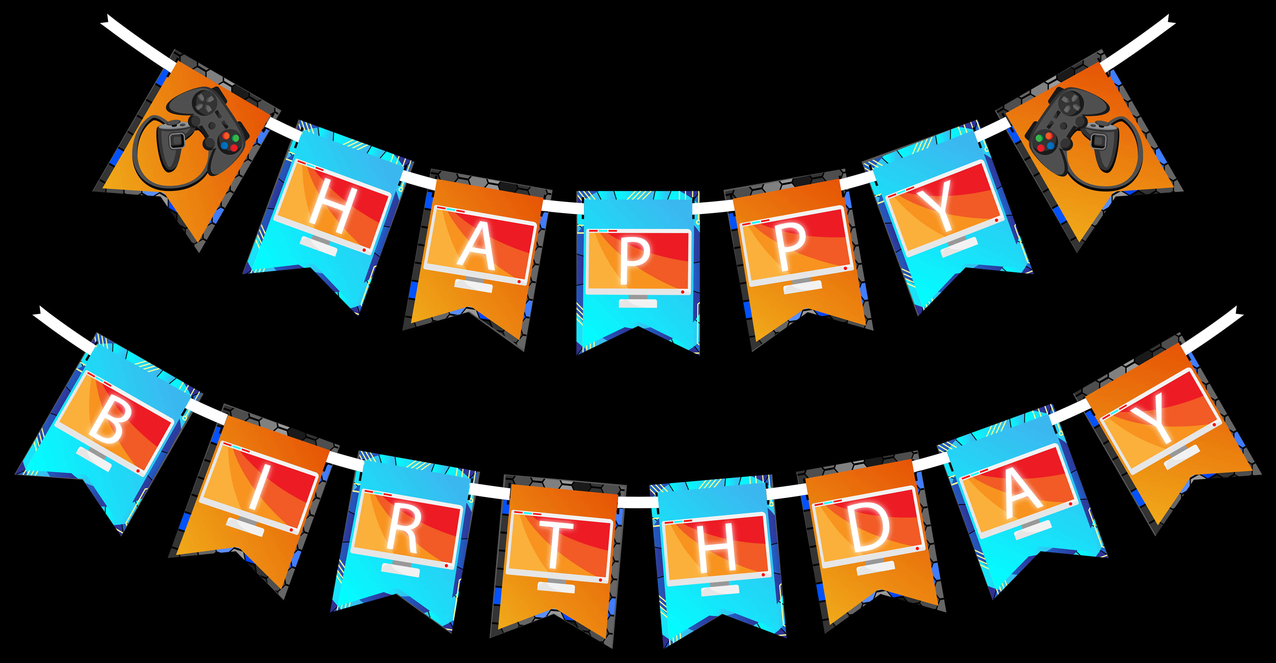 電競玩家生日橫額 壁紙