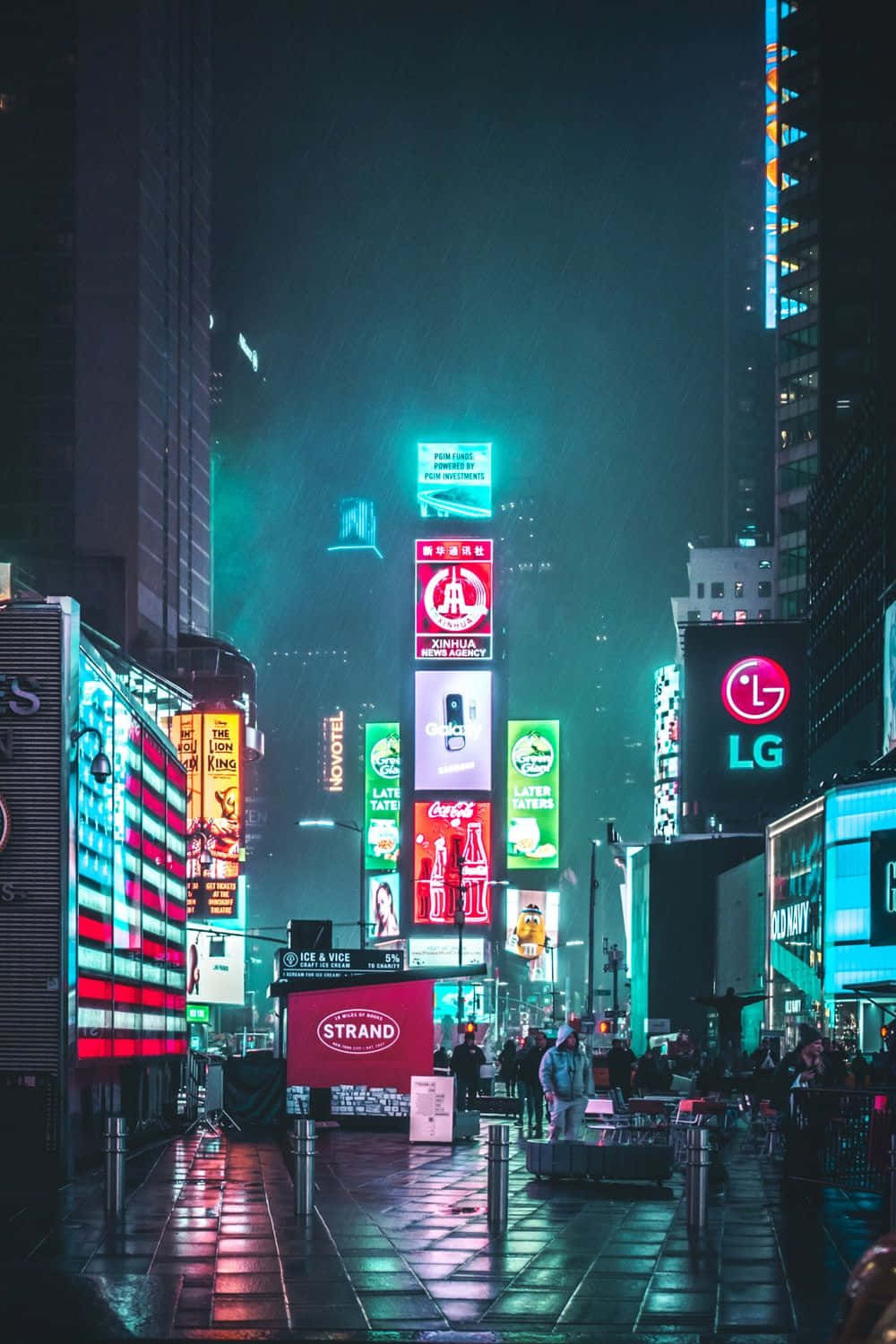 霓虹城市背景 壁紙