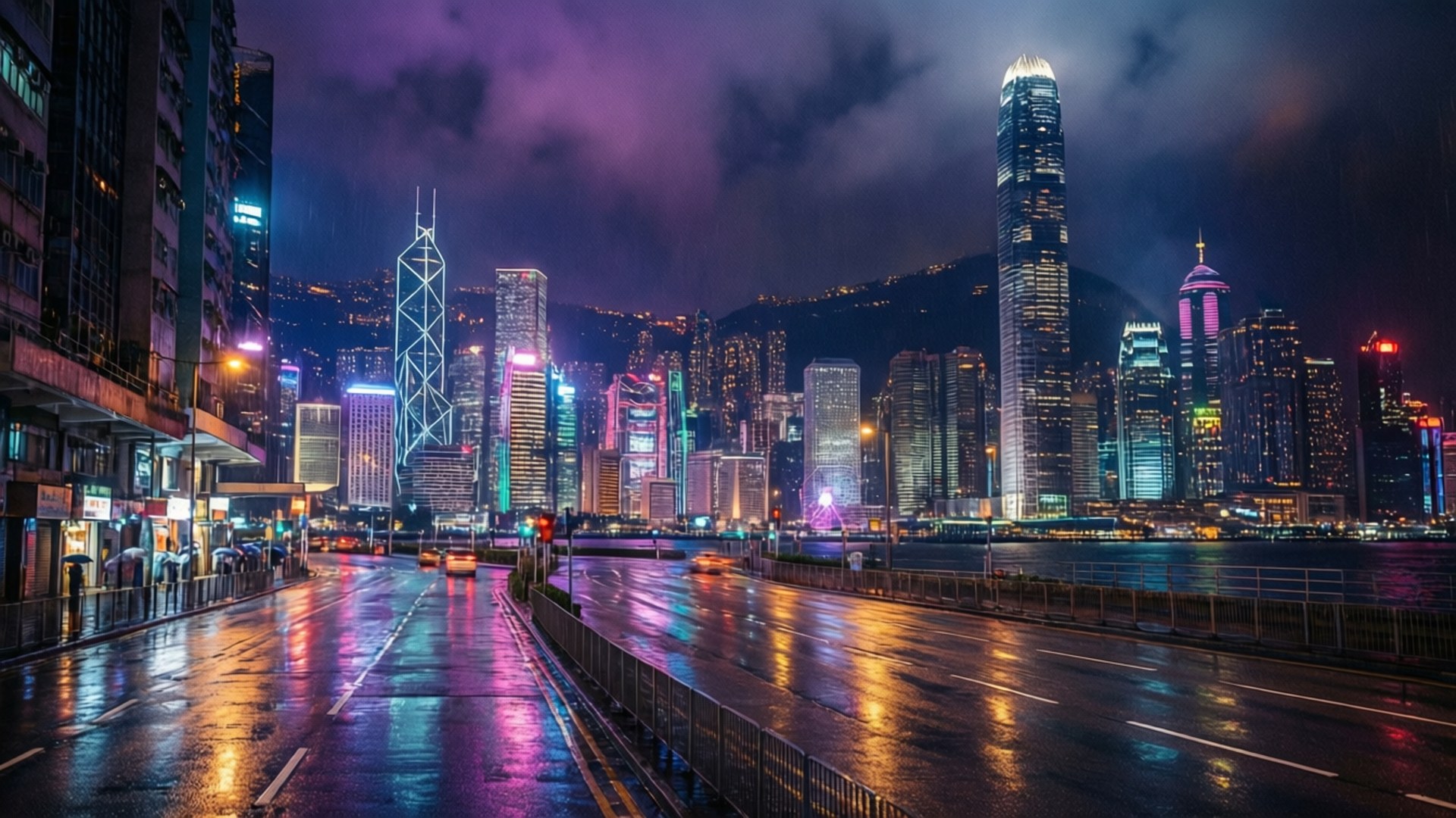 霓虹夢幻香港 壁紙