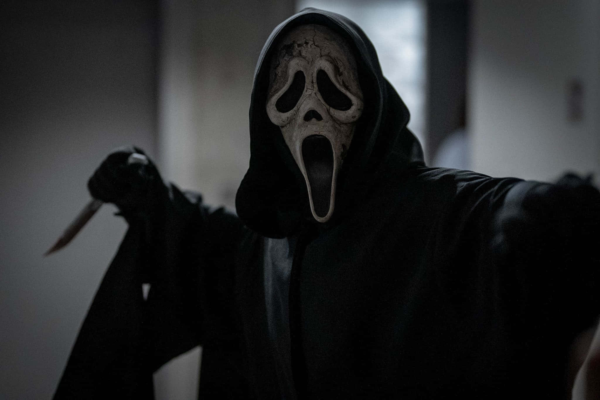 「露出你最兇狠的表情，克服逆境」—— Ghostface 壁紙