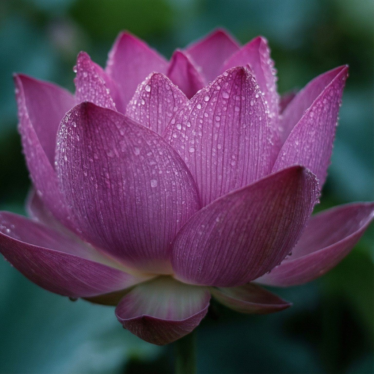 露珠蓮花微距 壁紙
