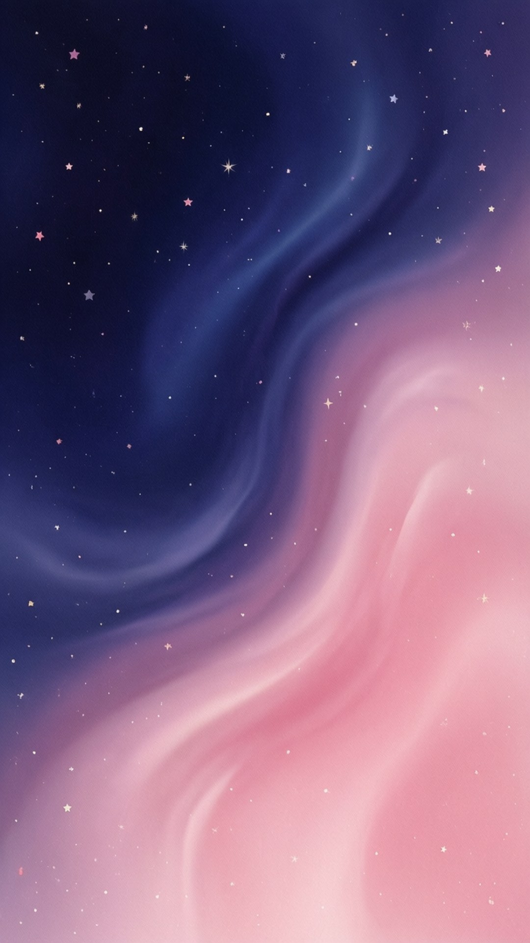 靛藍粉紅漸變星星 壁紙