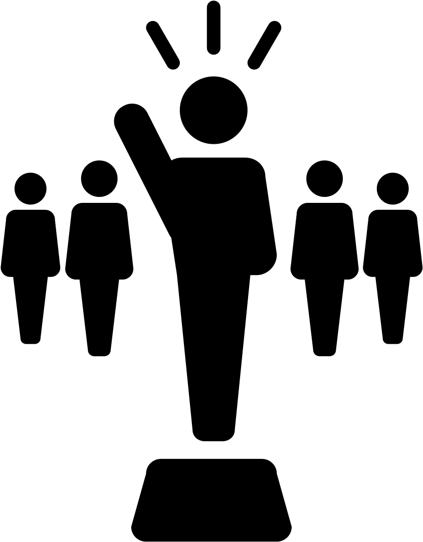 領導演講圖標 壁紙 — 純黑色背景，沒有任何可見的元素或細節。