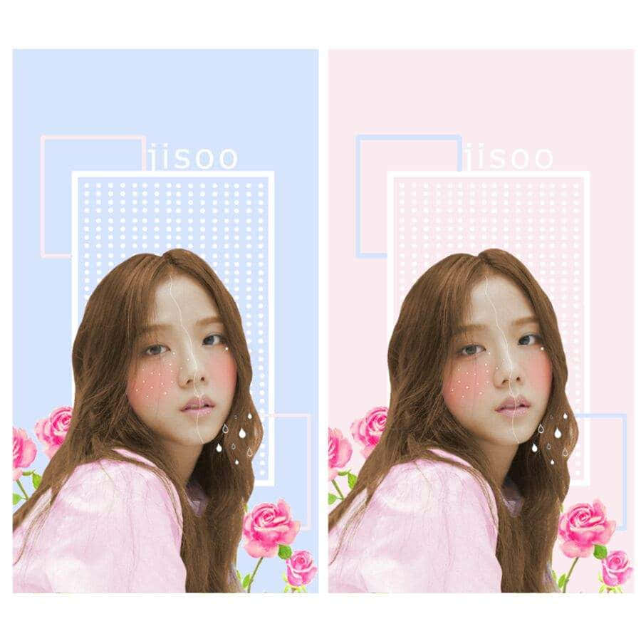 頭戴花朵的粉髮少女 壁紙