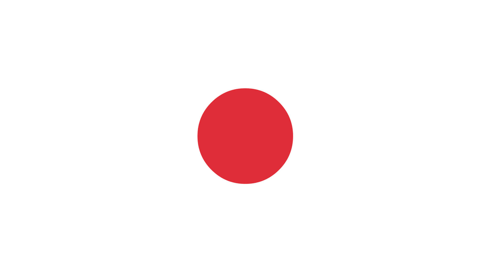 白色背景上帶有紅色圓圈的日本國旗