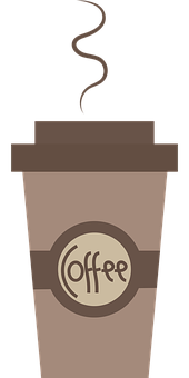 風格化咖啡杯圖案 壁紙