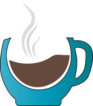 風格化咖啡杯圖案 壁紙