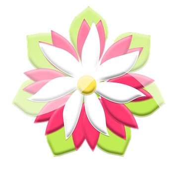 風格化圖形花卉插畫 壁紙