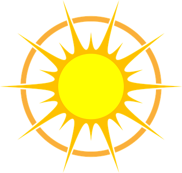風格化太陽圖案 壁紙