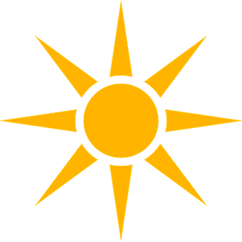 風格化太陽圖示 壁紙