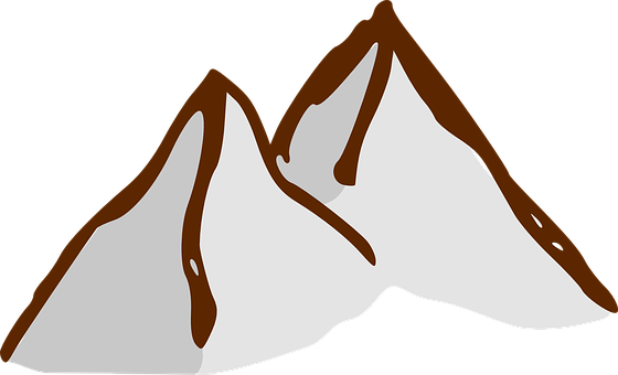 風格化山峰圖形
