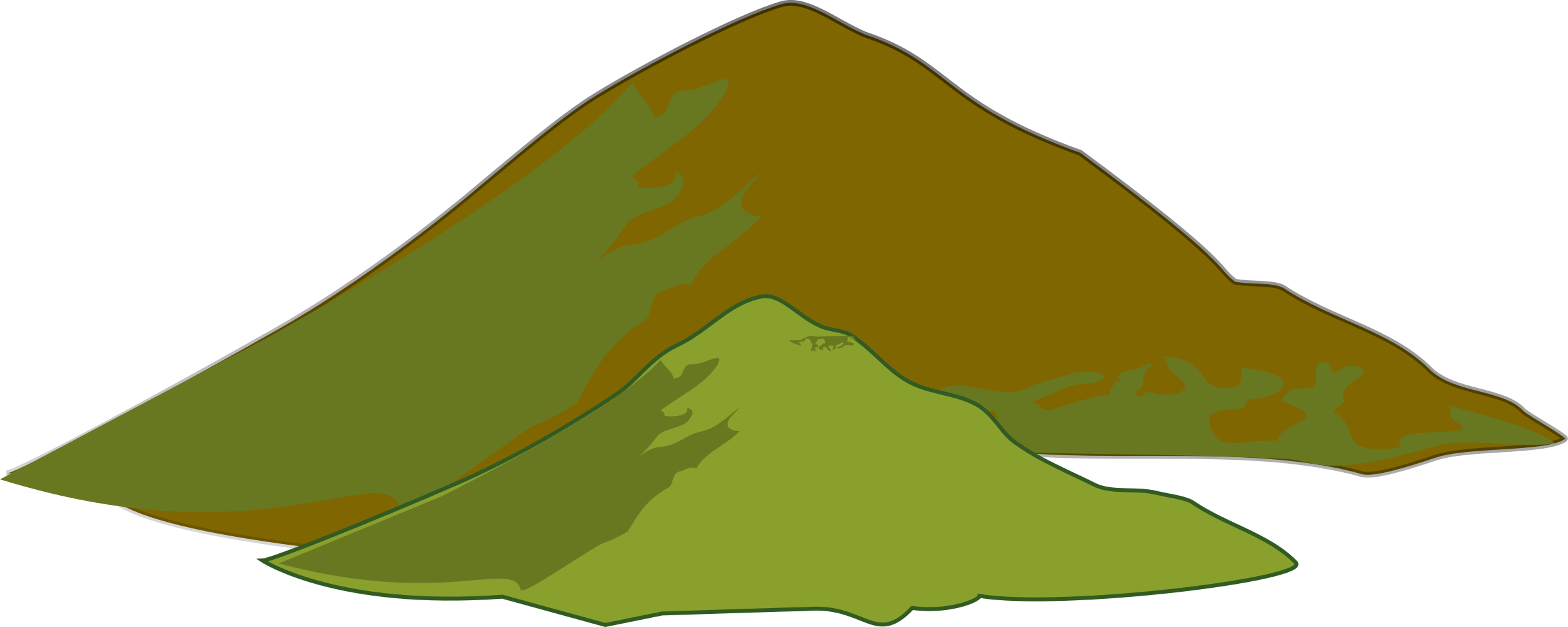 風格化山脈插圖 壁紙