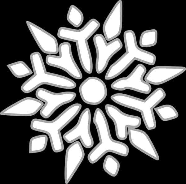 風格化雪花圖案 壁紙