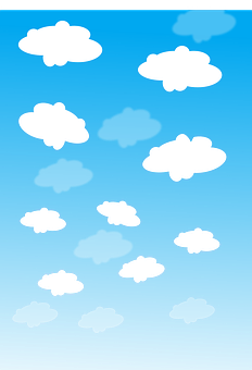 風格化雲朵漸層背景 壁紙