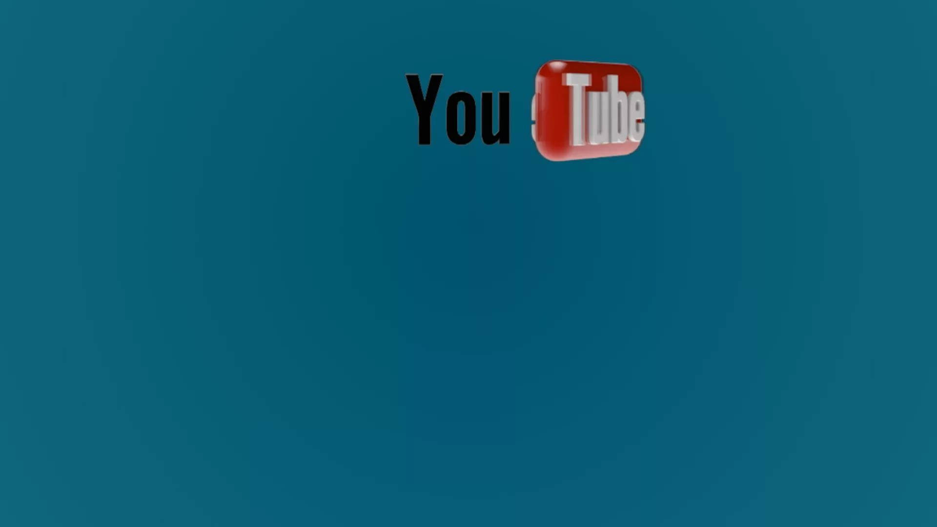 青色背景上的 YouTube 標誌