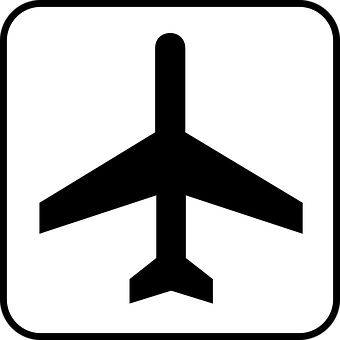 飛機剪影圖示 壁紙