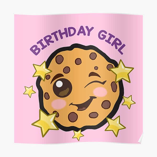開心朱古力曲奇配星星慶祝生日女仔