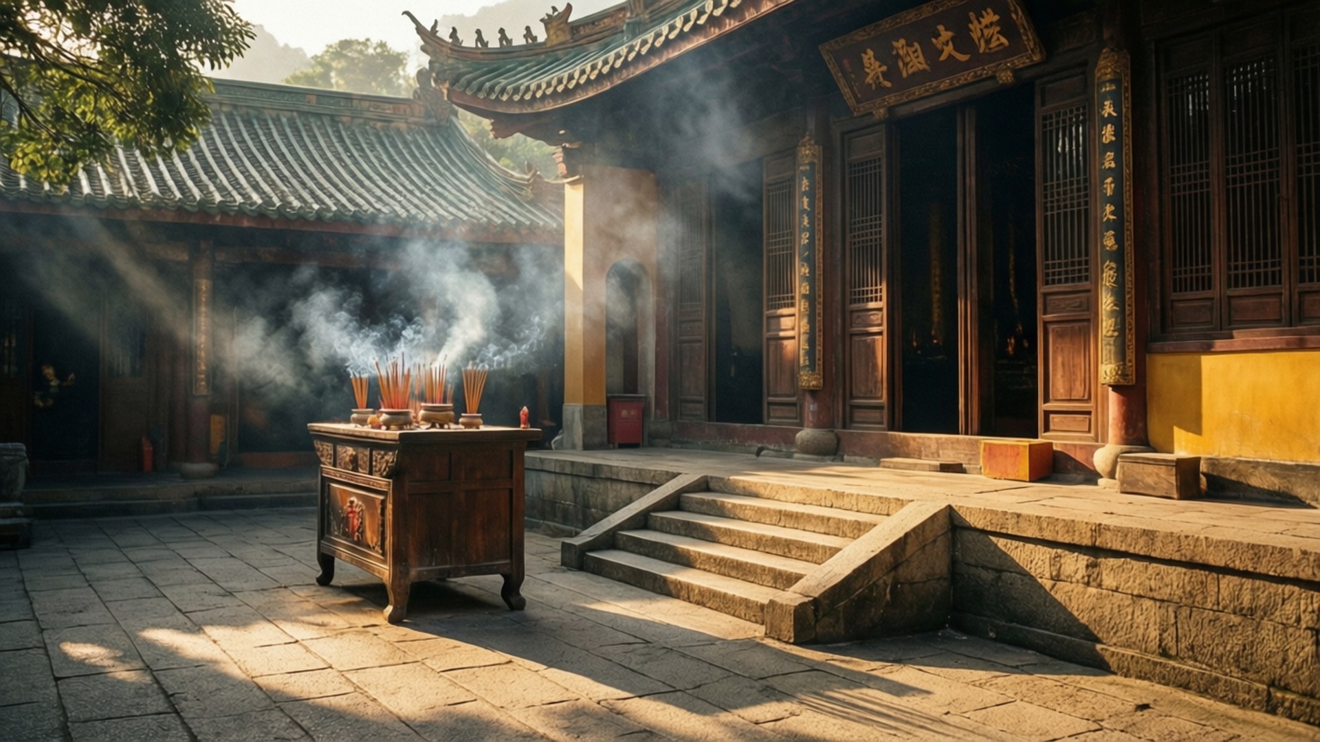 香煙與聖光 壁紙