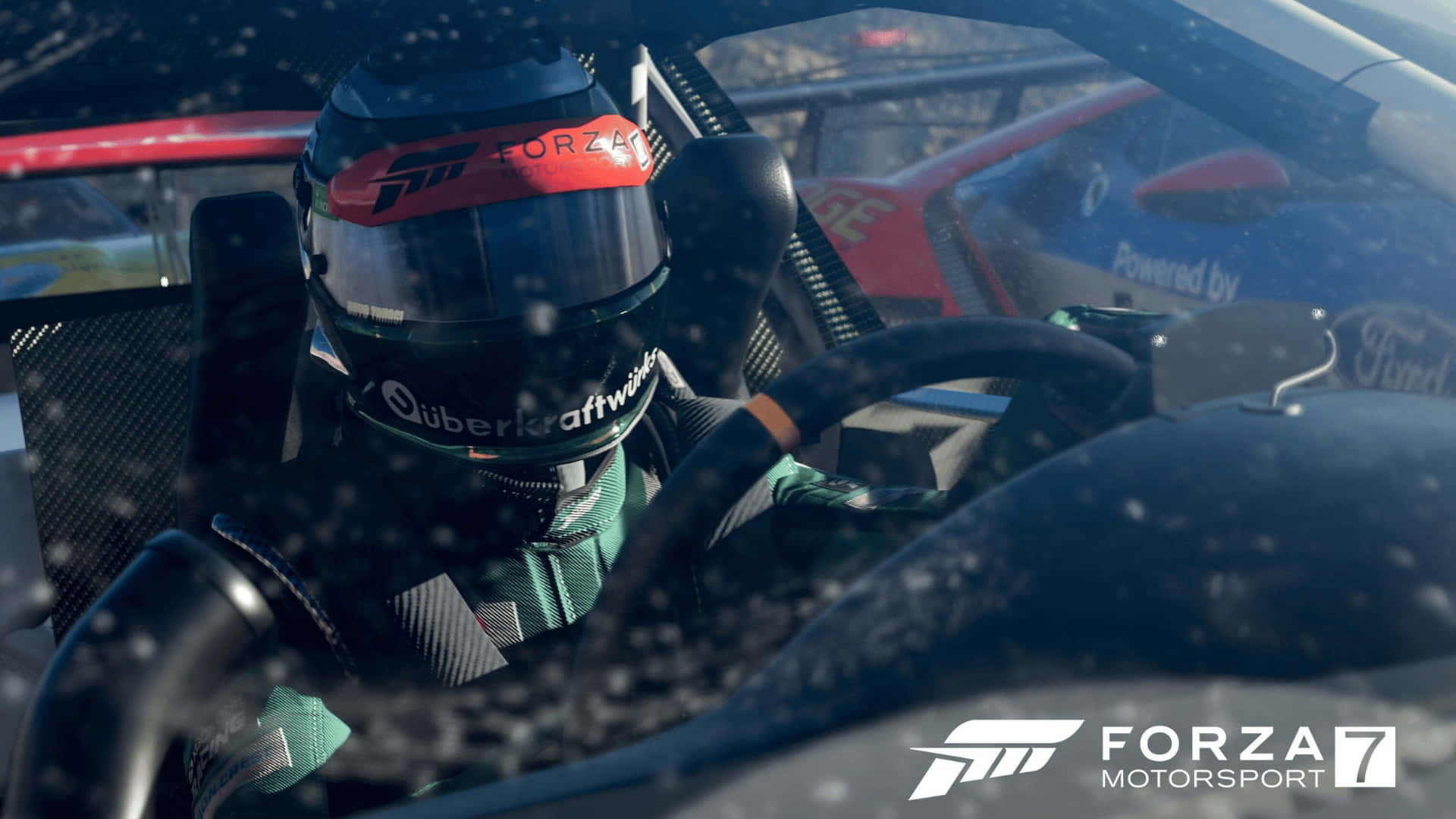 Forza Motorsport遊戲中雪中的賽車手