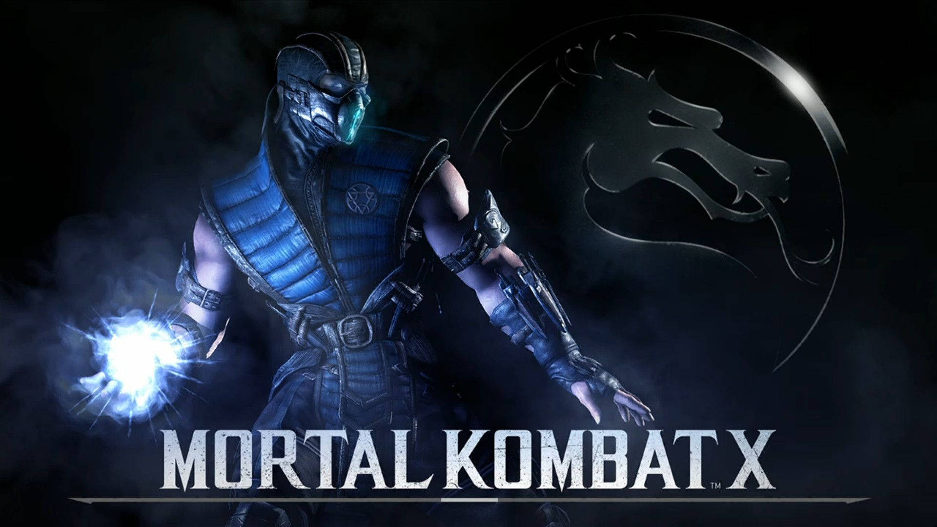 Mortal Kombat X角色在黑暗煙霧背景中散發能量