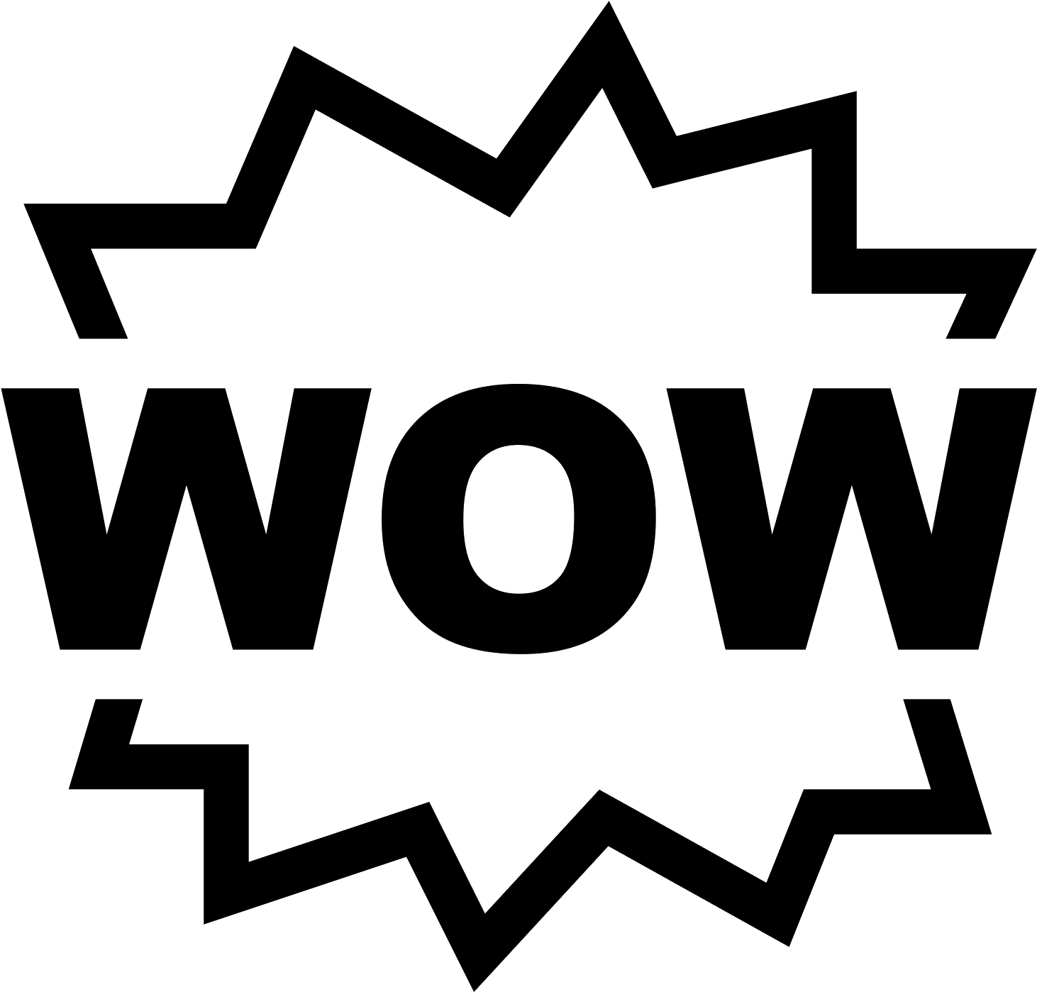 驚嘆表情圖標 壁紙 — 純黑色背景，沒有可見的元素或紋理。