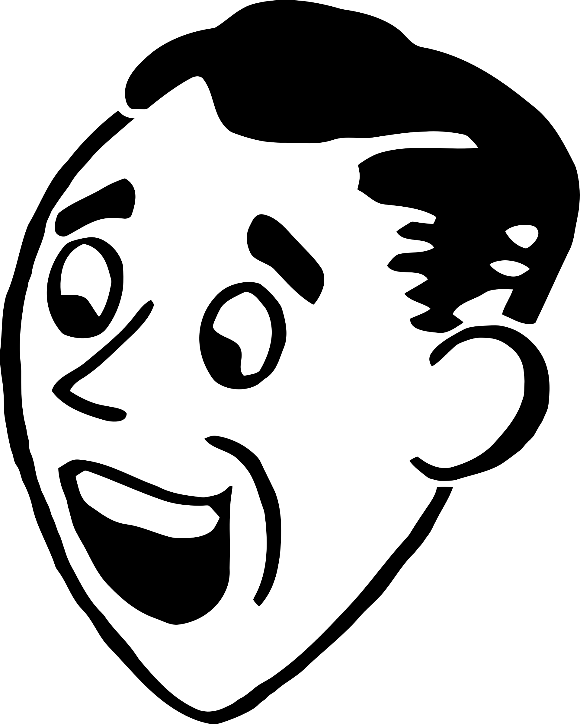 驚訝卡通臉部表情 壁紙 — 純黑色背景，沒有可見的元素或細節。