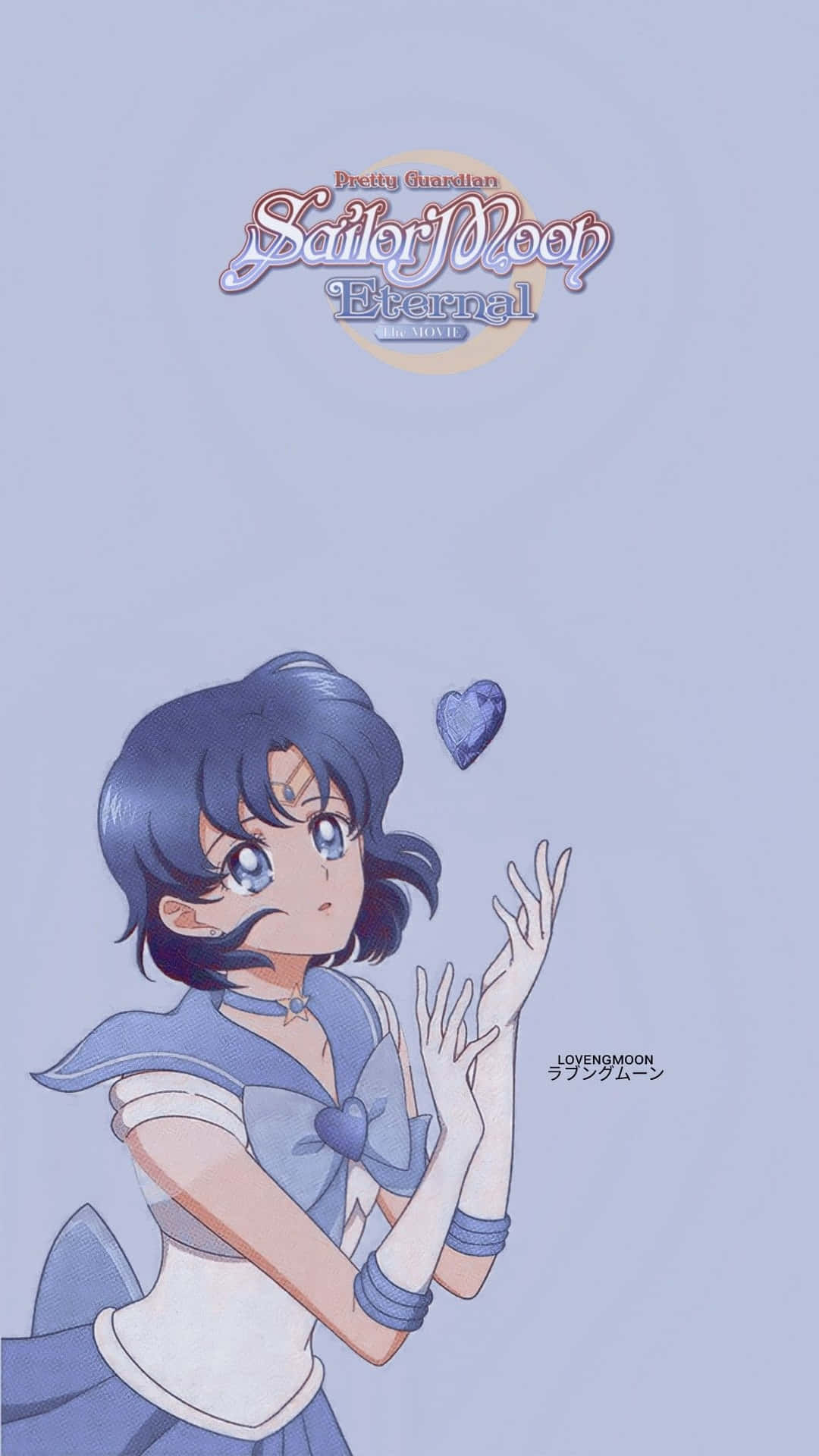 水手服動畫女孩伸手觸摸漂浮的心形