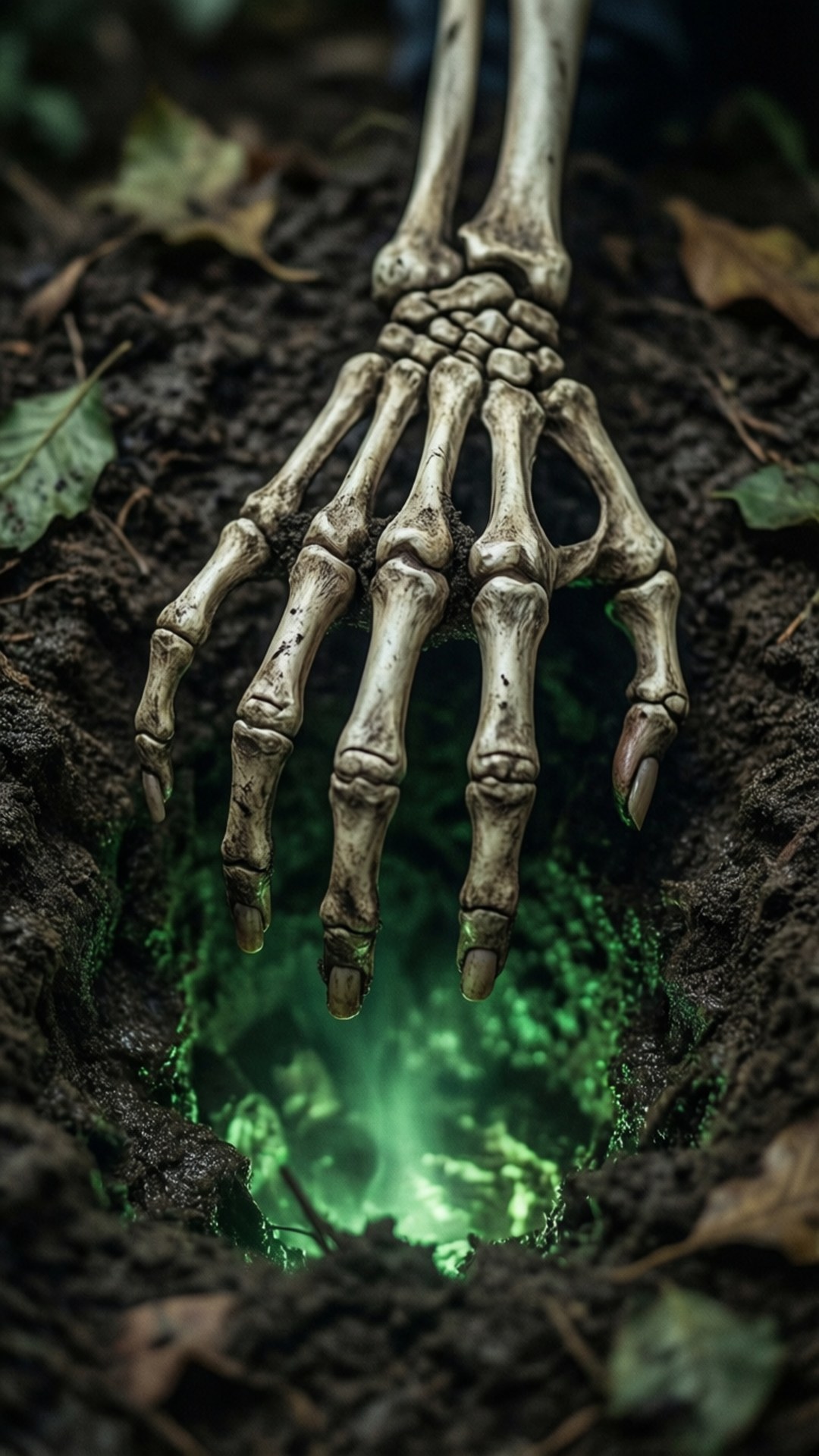 骷髏手升起 壁紙
