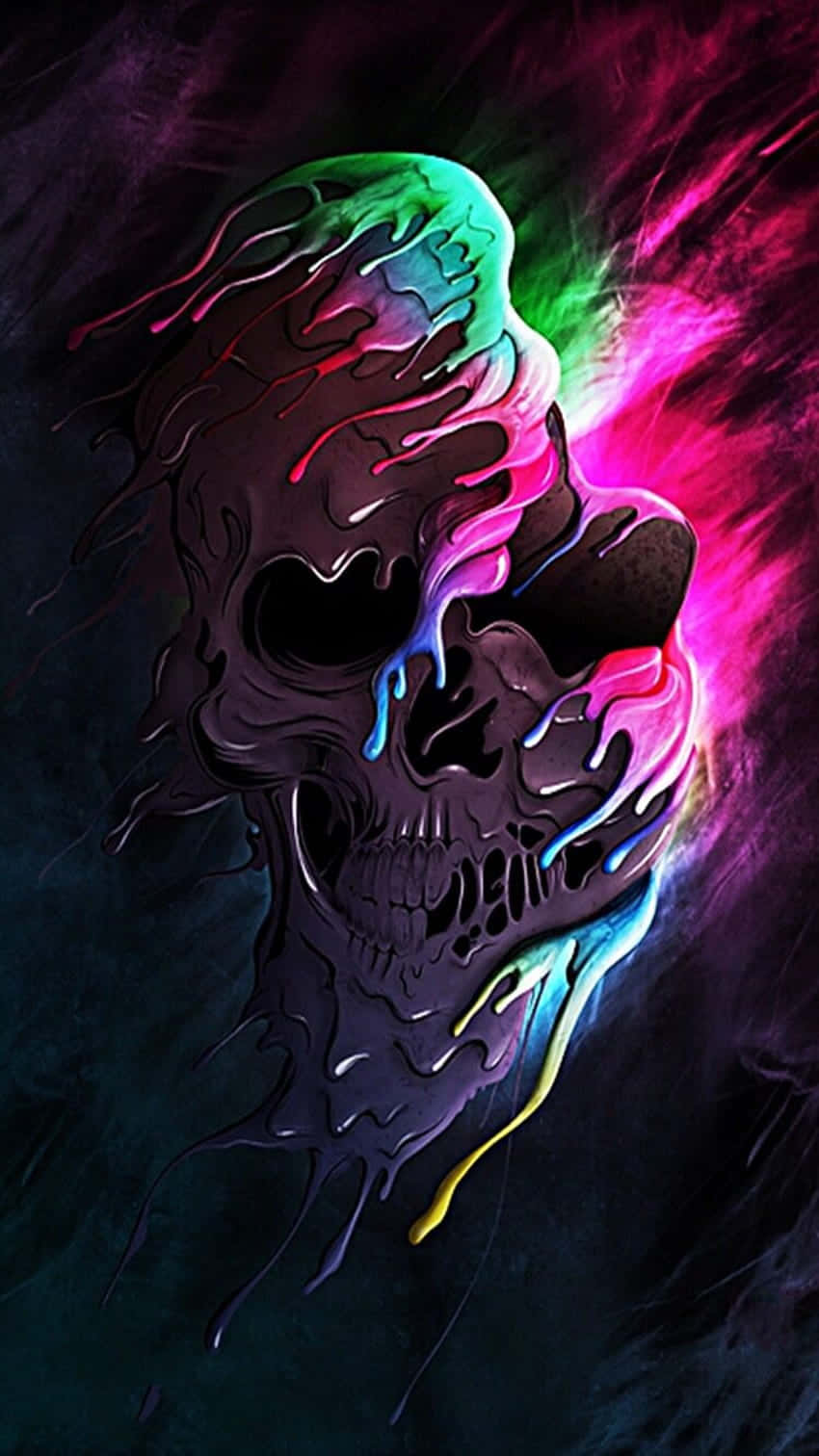 骷髏頭背景 壁紙