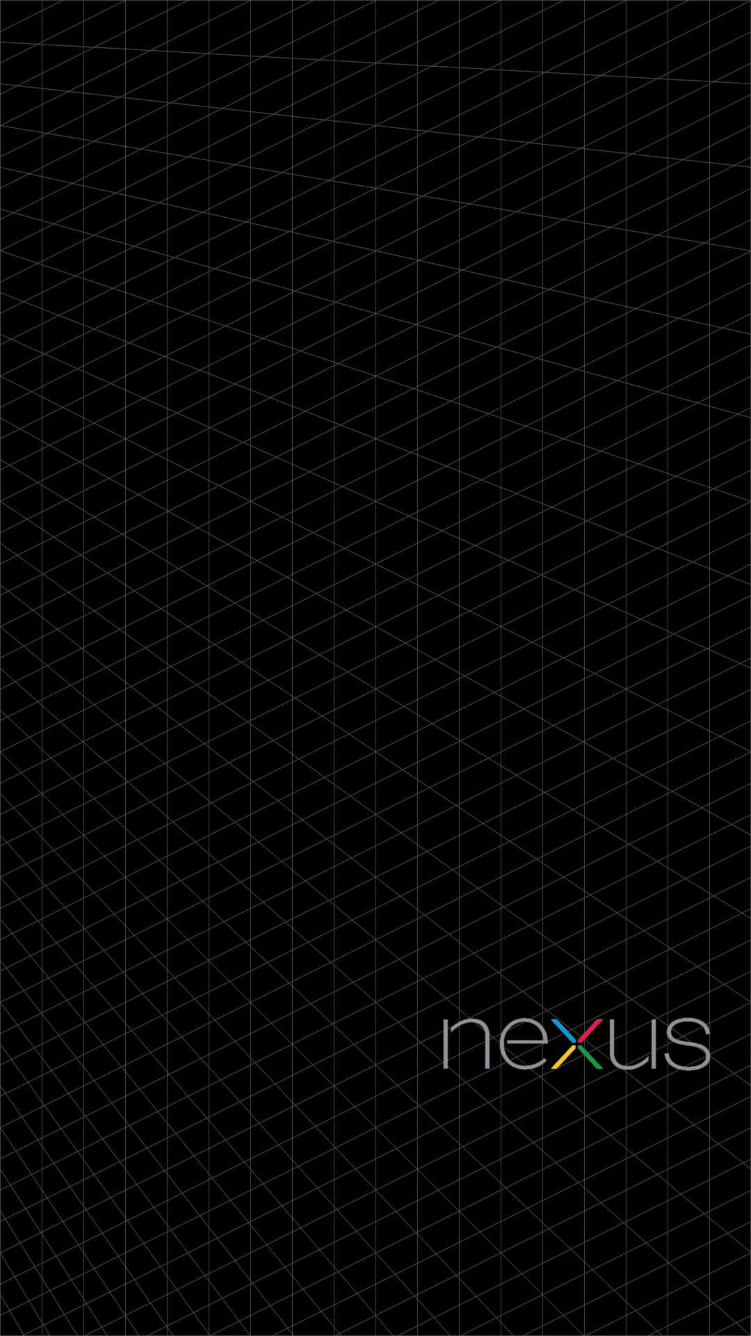 黑色背景，帶有幾何網格和色彩繽紛的 nexus 標誌