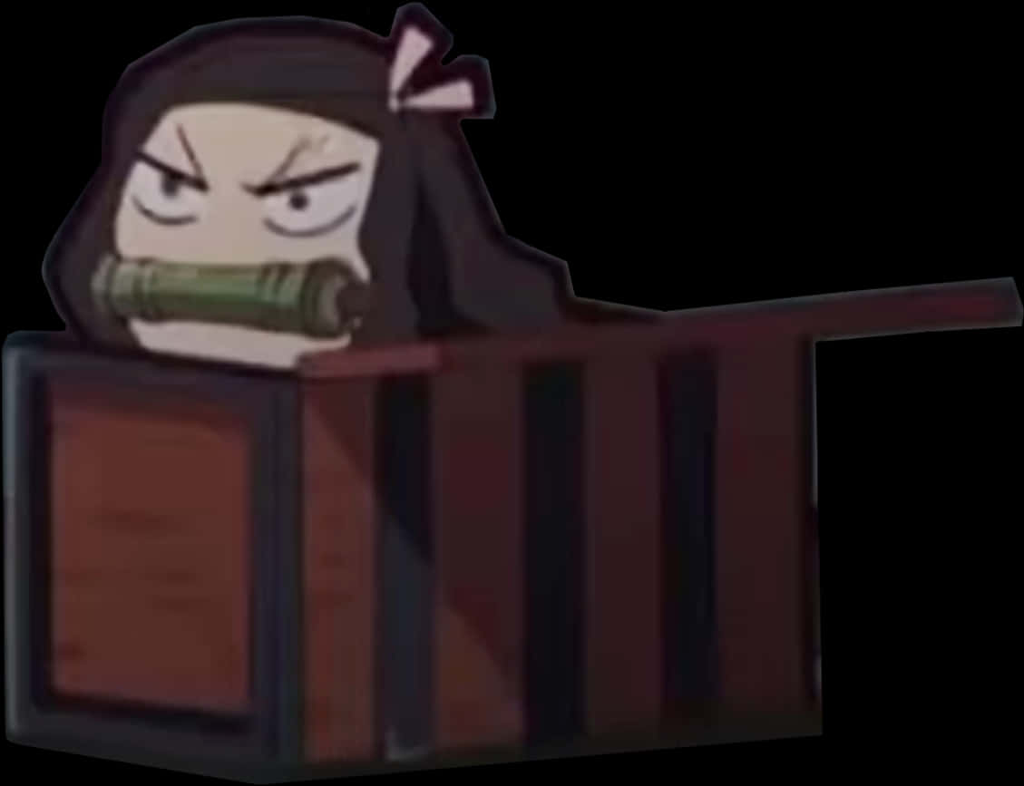 《鬼滅之刃》禰豆子盒裝 壁紙