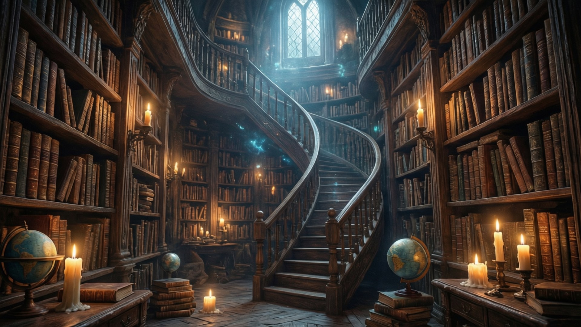 魔法圖書館 壁紙