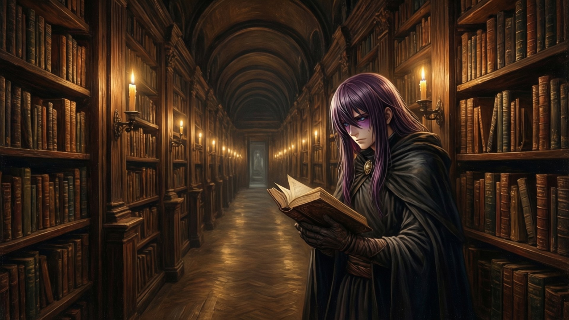魔法師的圖書館 壁紙