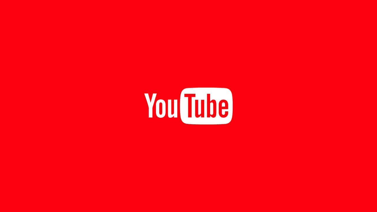 紅色背景上的YouTube標誌