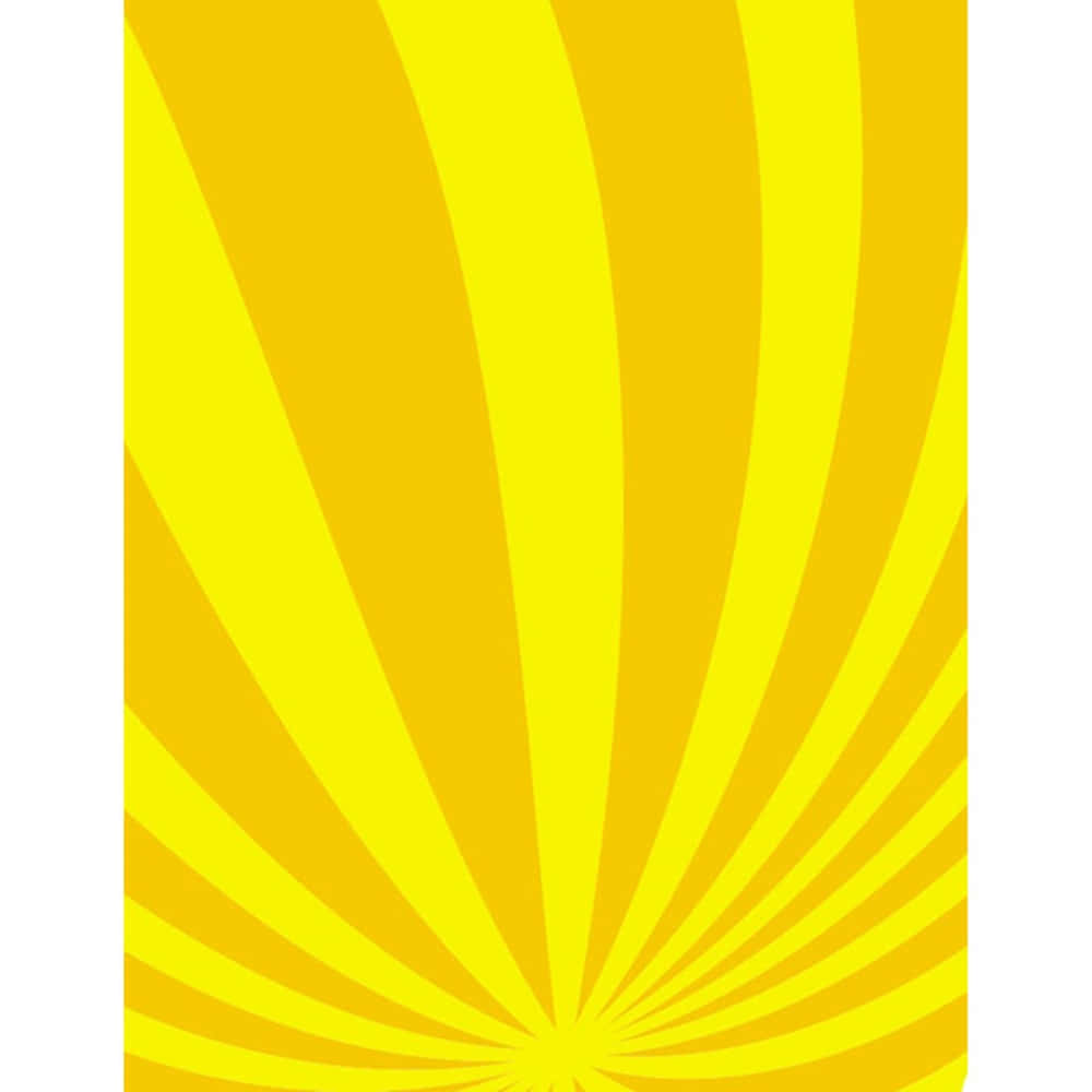 Yellow Striped 桌布 壁紙 — 鮮豔的黃色太陽光線從白色背景的中心點向外輻射。
