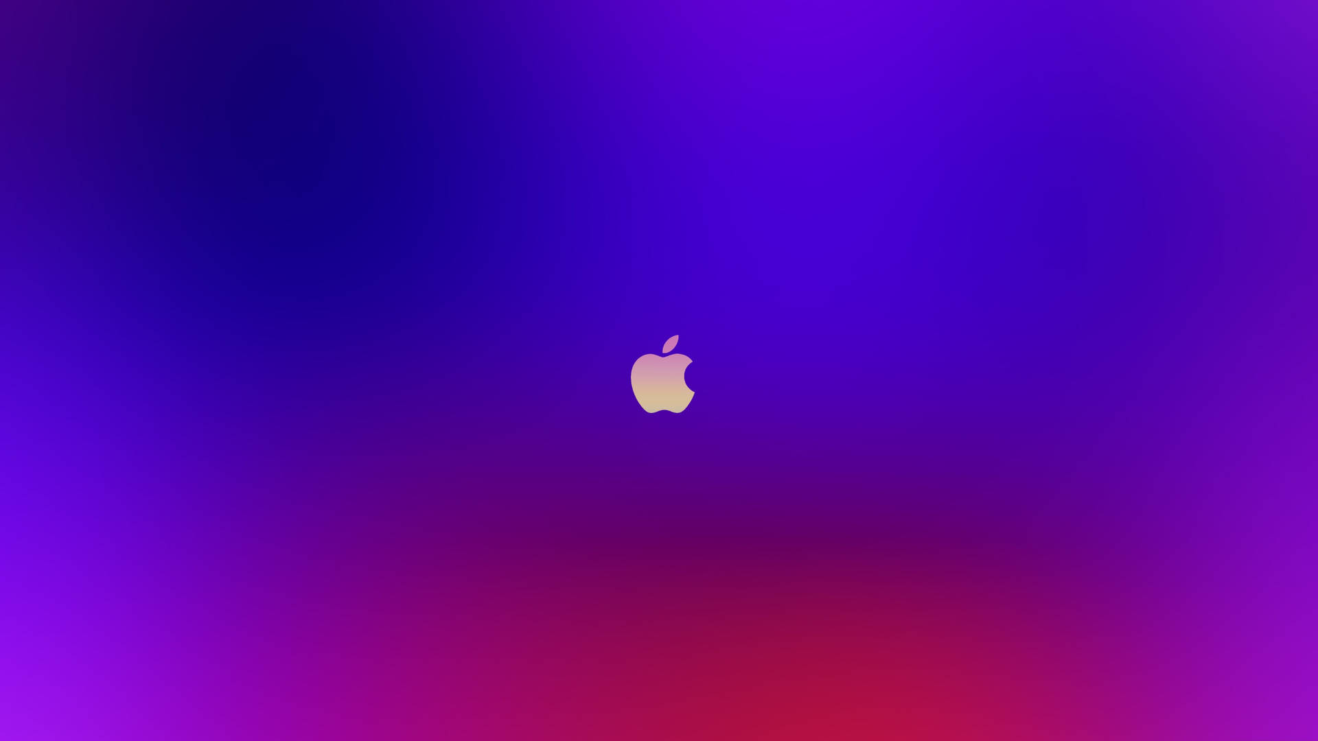 Apple標誌在漸變紫色粉紅色背景上