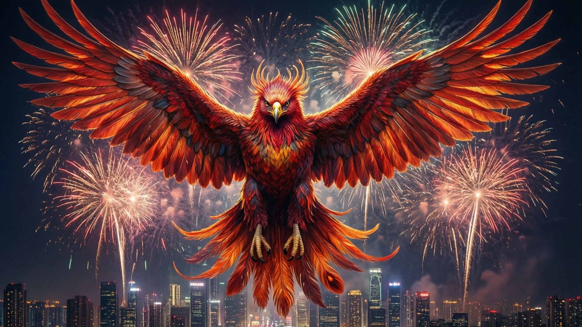 鳳凰煙火 壁紙