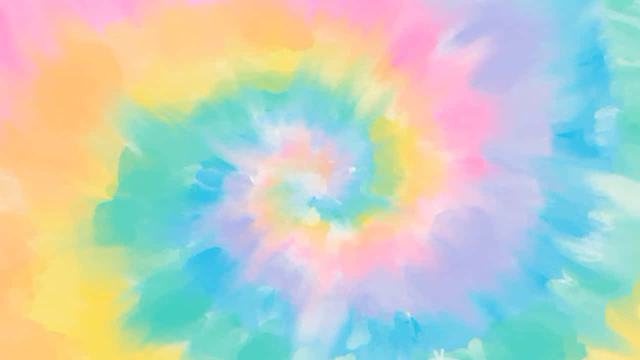 充滿活力的柔和水彩漩渦抽象圖案