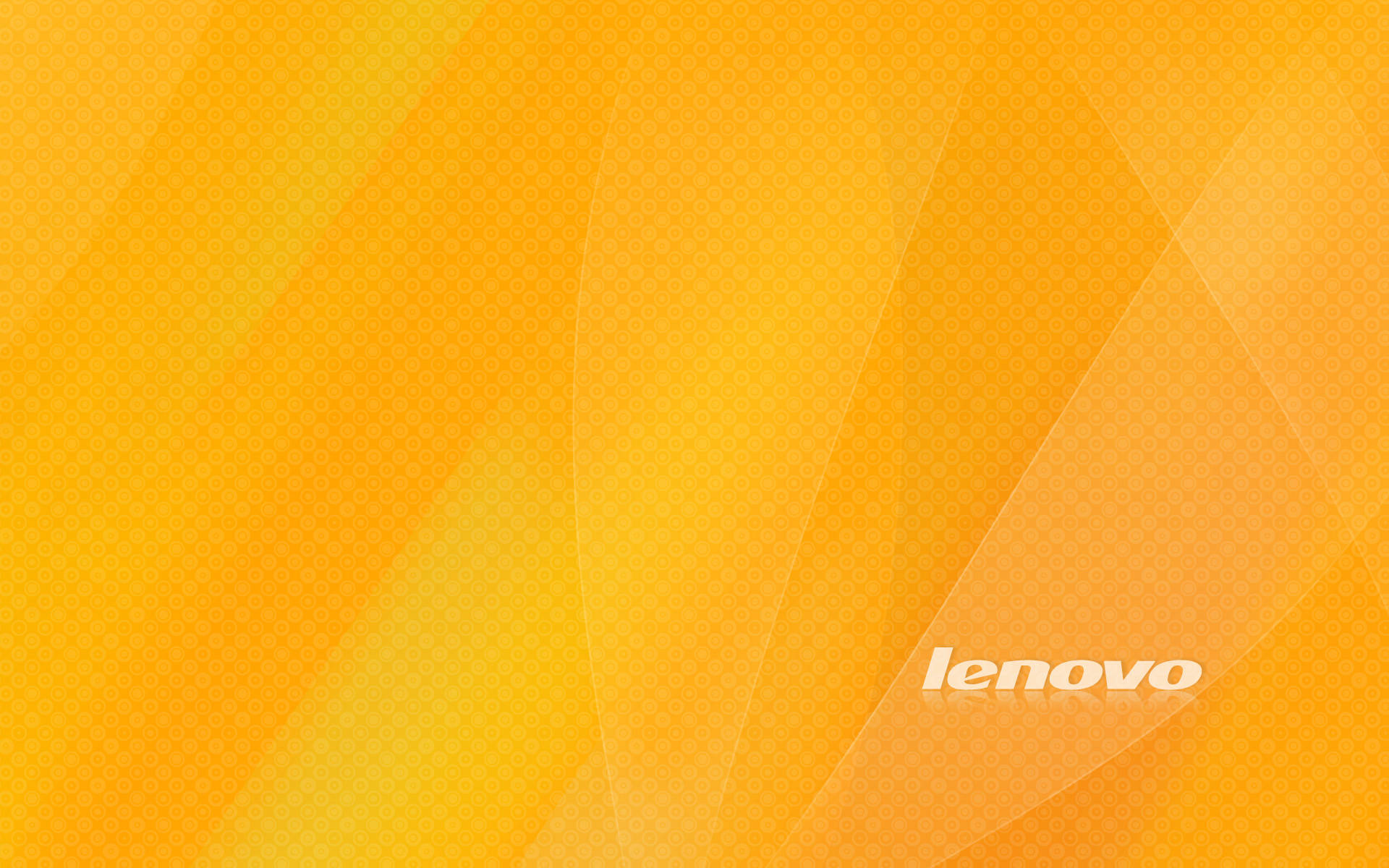 帶有 Lenovo 標誌的橙色漸變背景