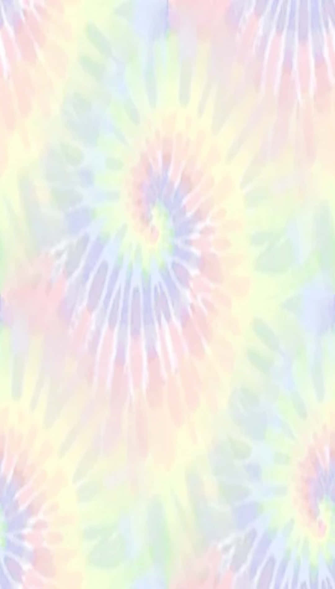 黃色底光漸層扎染背景 壁紙 — 柔和嘅粉彩紮染漩渦，以溫柔嘅粉紅、黃色同紫色創造出夢幻迷幻圖案。