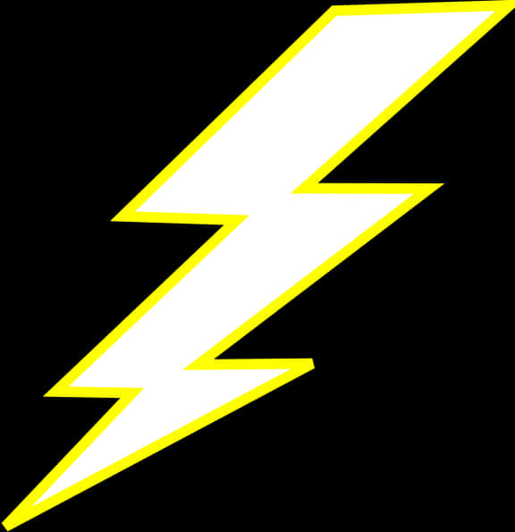 黃色輪廓閃電圖案 壁紙