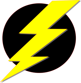 黃色閃電圖案 壁紙