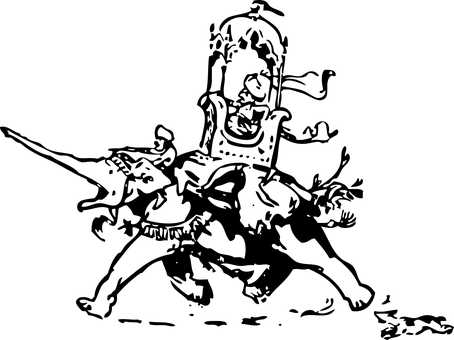 黑暗中的大象 — 大象 壁紙