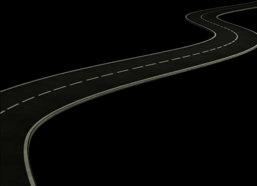 黑暗中蜿蜒的道路 壁紙