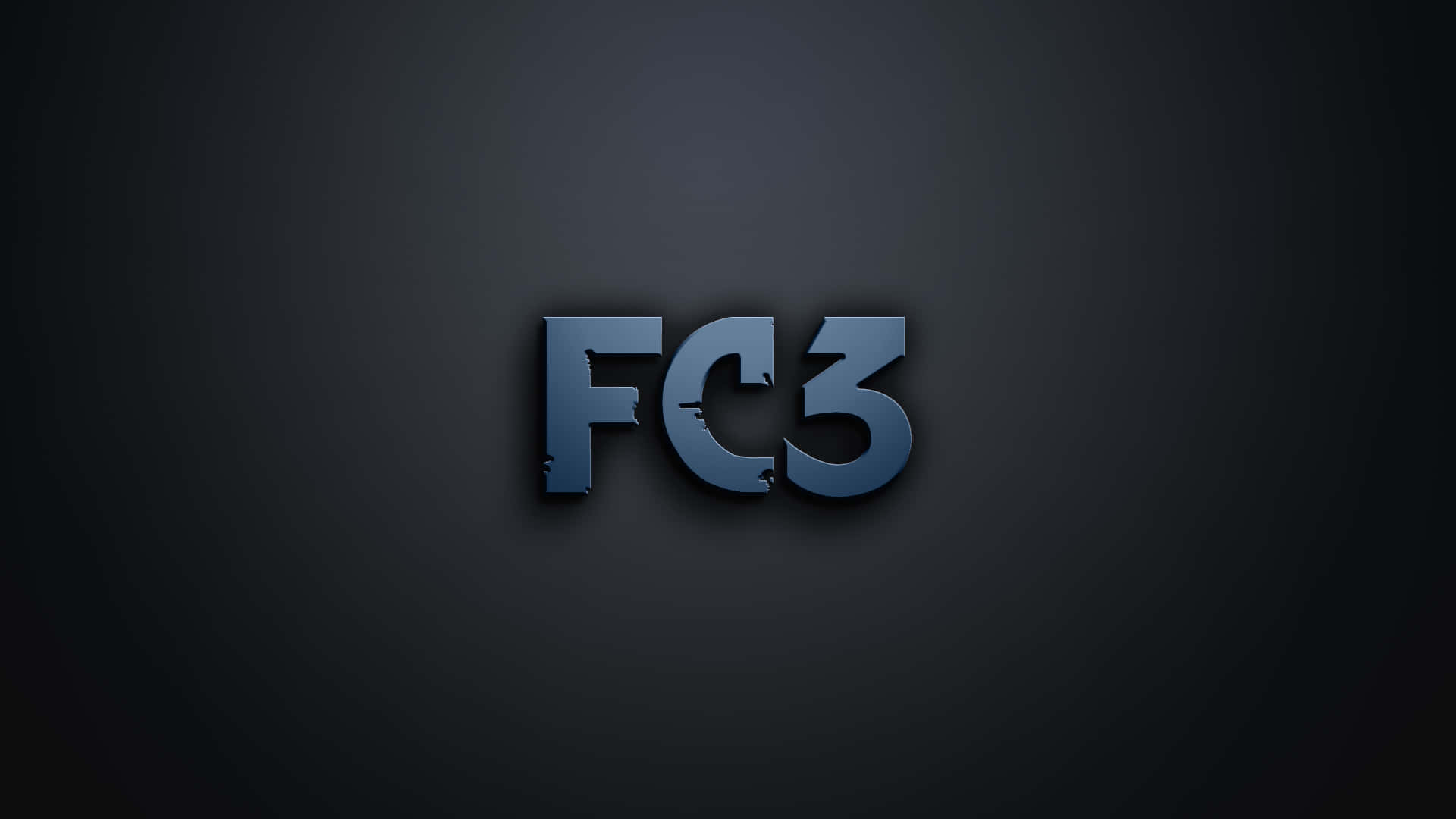 黑暗背景上的fc3標誌 壁紙