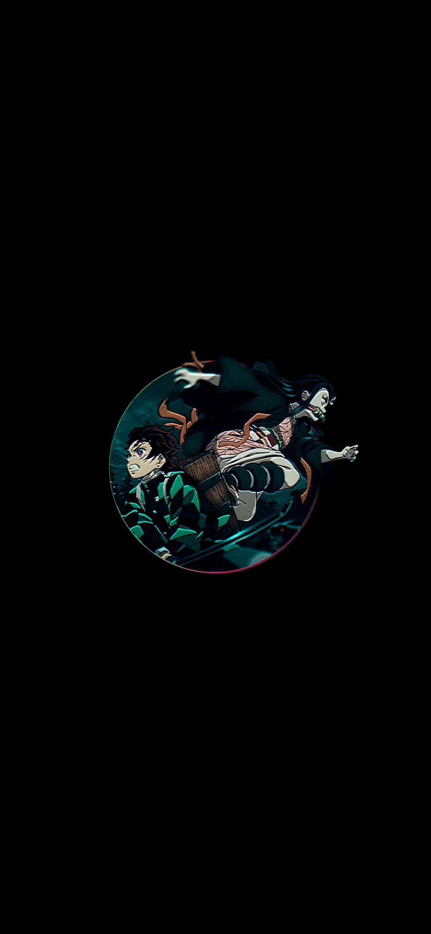 兩個動漫戰士在黑色背景上的發光圓圈內激戰。