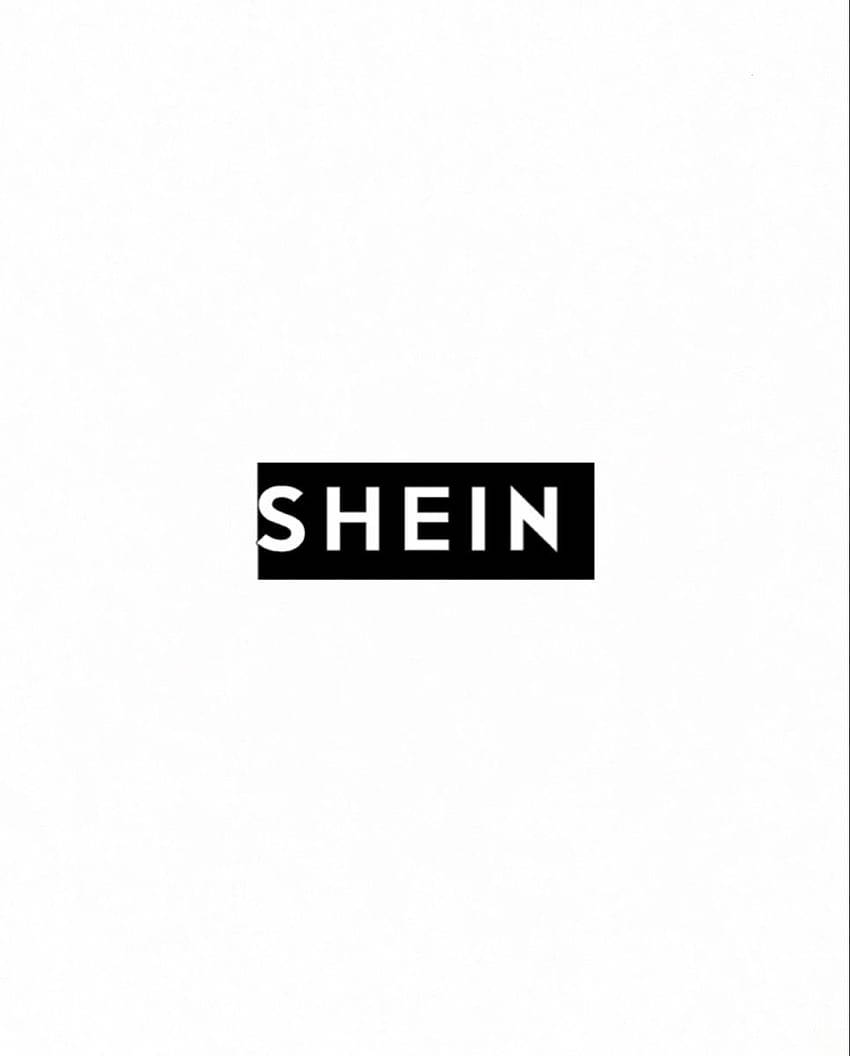 白色背景上黑色長方形內的SHEIN標誌