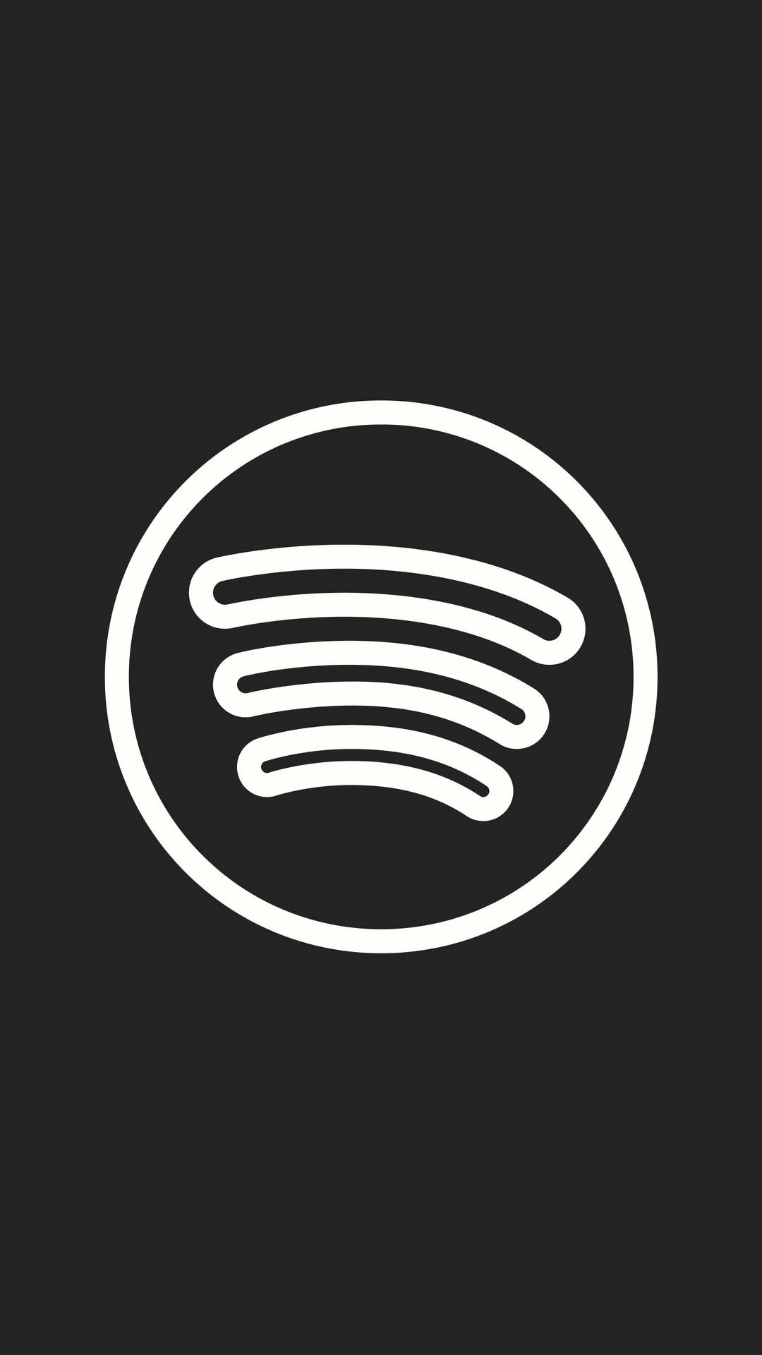 黑色背景上的Spotify標誌