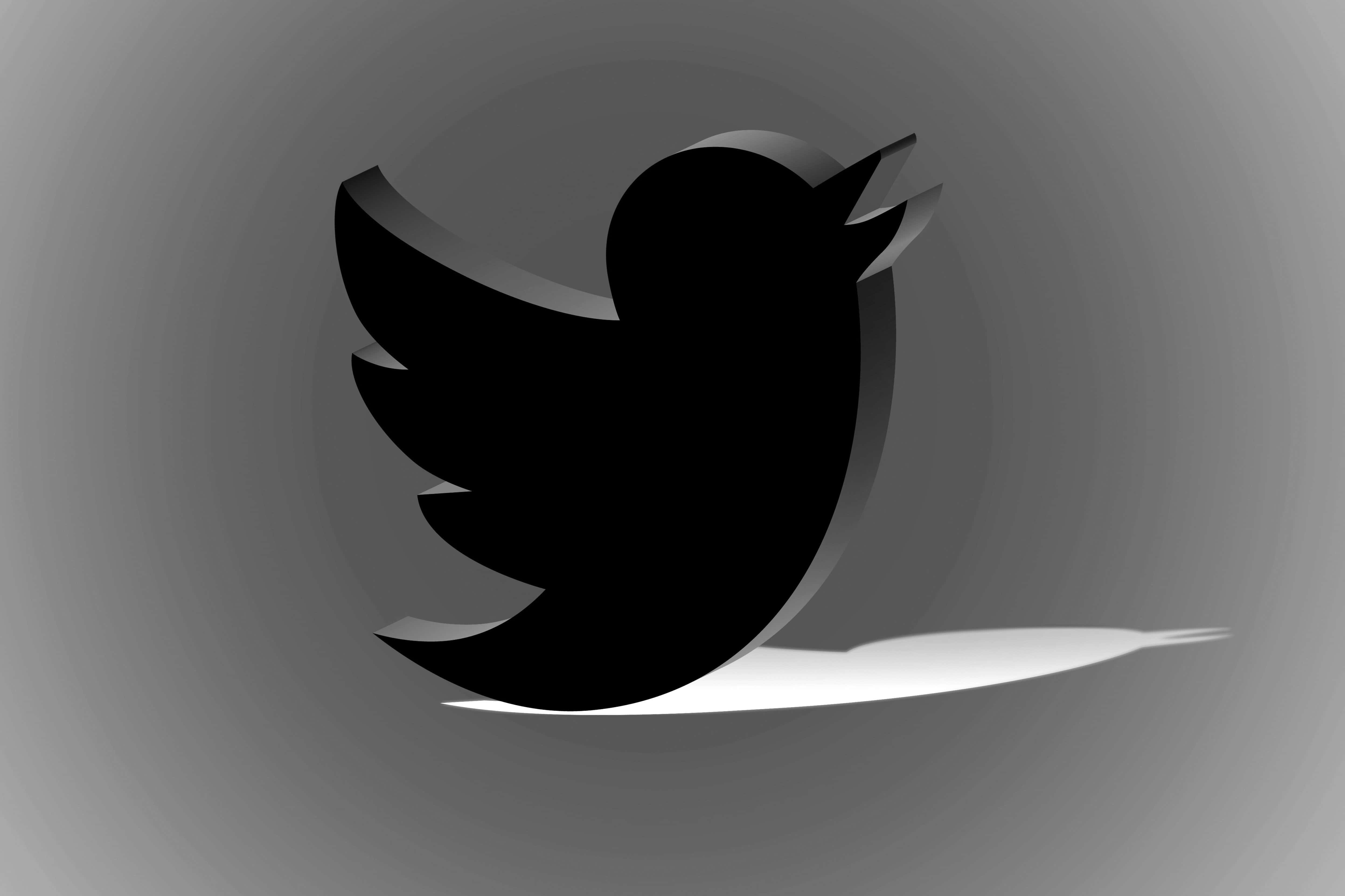 黑白Twitter標誌 壁紙