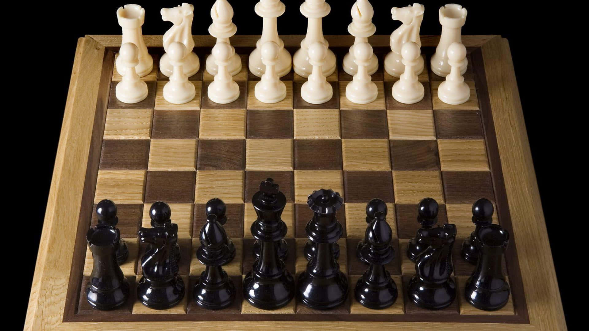 黑白棋子棋盤 壁紙